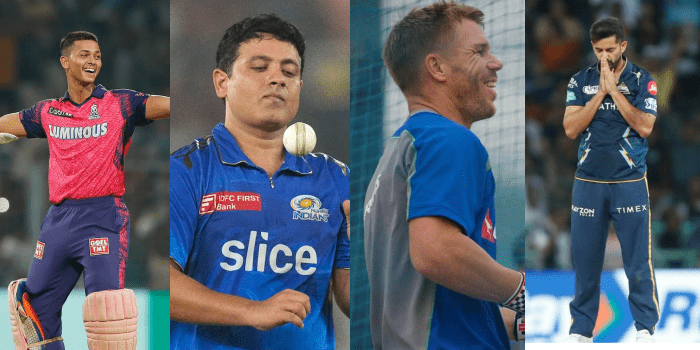 Yashasvi Jaiswal, Piyush Chawla, David Warner, Mohit Sharma