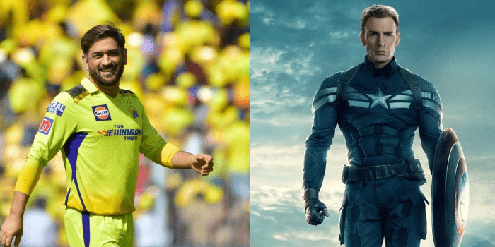 IPL X Avengers MS Dhoni as Captain America