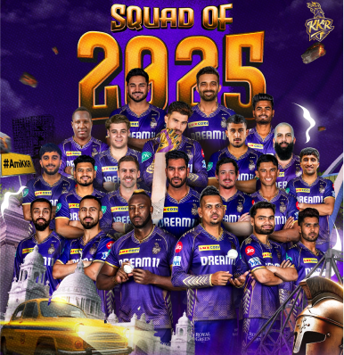 Kolkata Knight Riders Team 2025