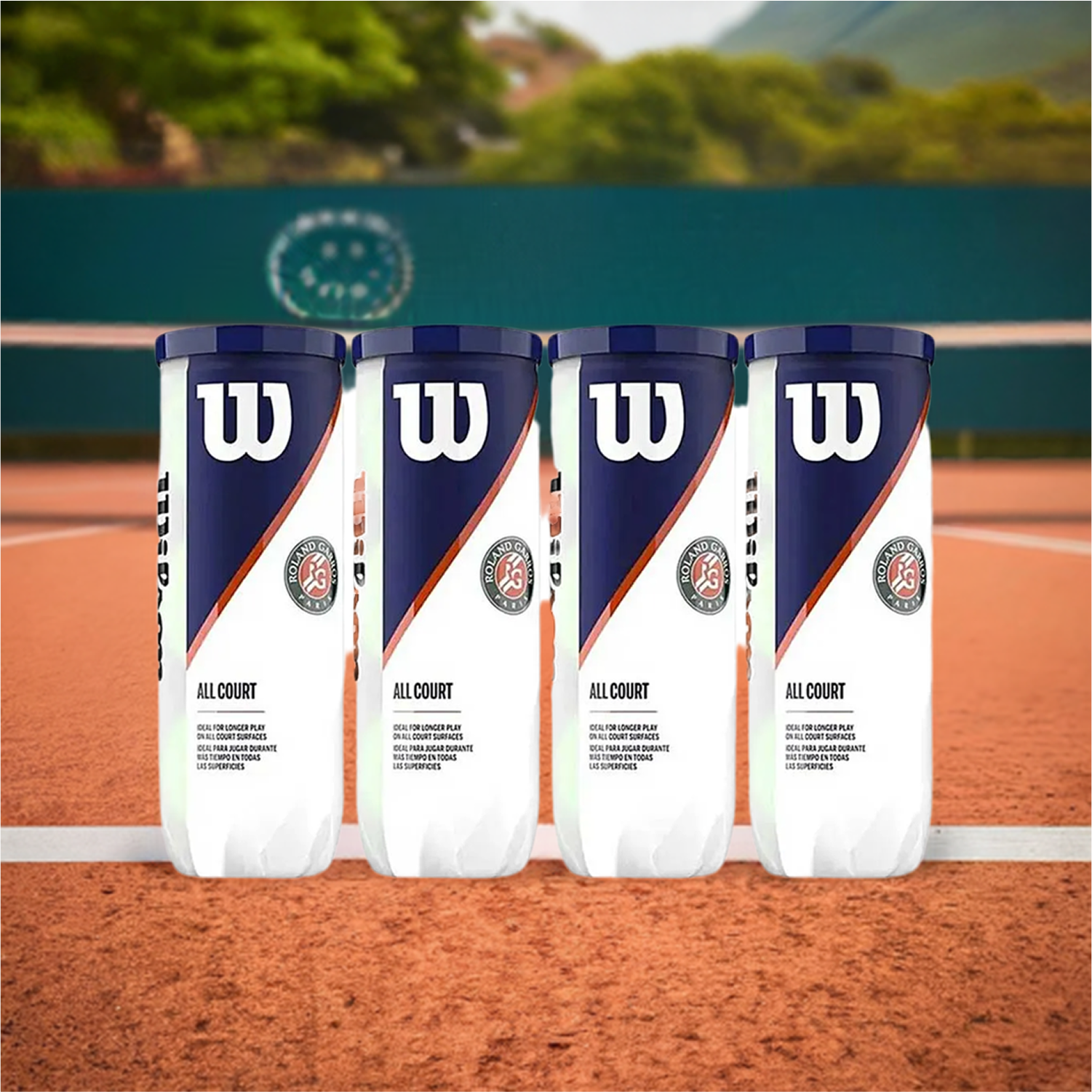 Wilson Roland Garros All Court Tennis Balls (12 Balls)