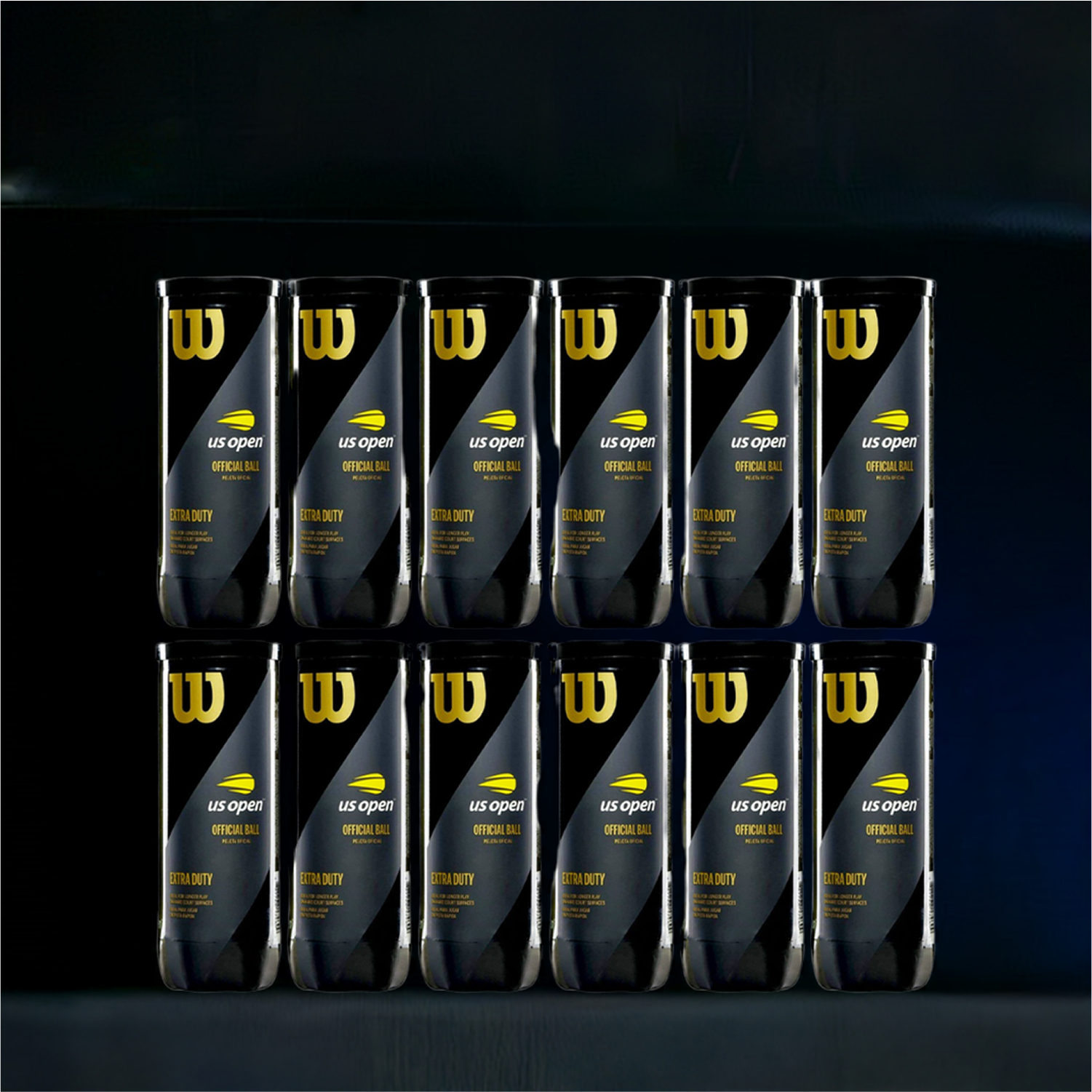 Wilson US Open Tennis Ball Cans (36 Balls)