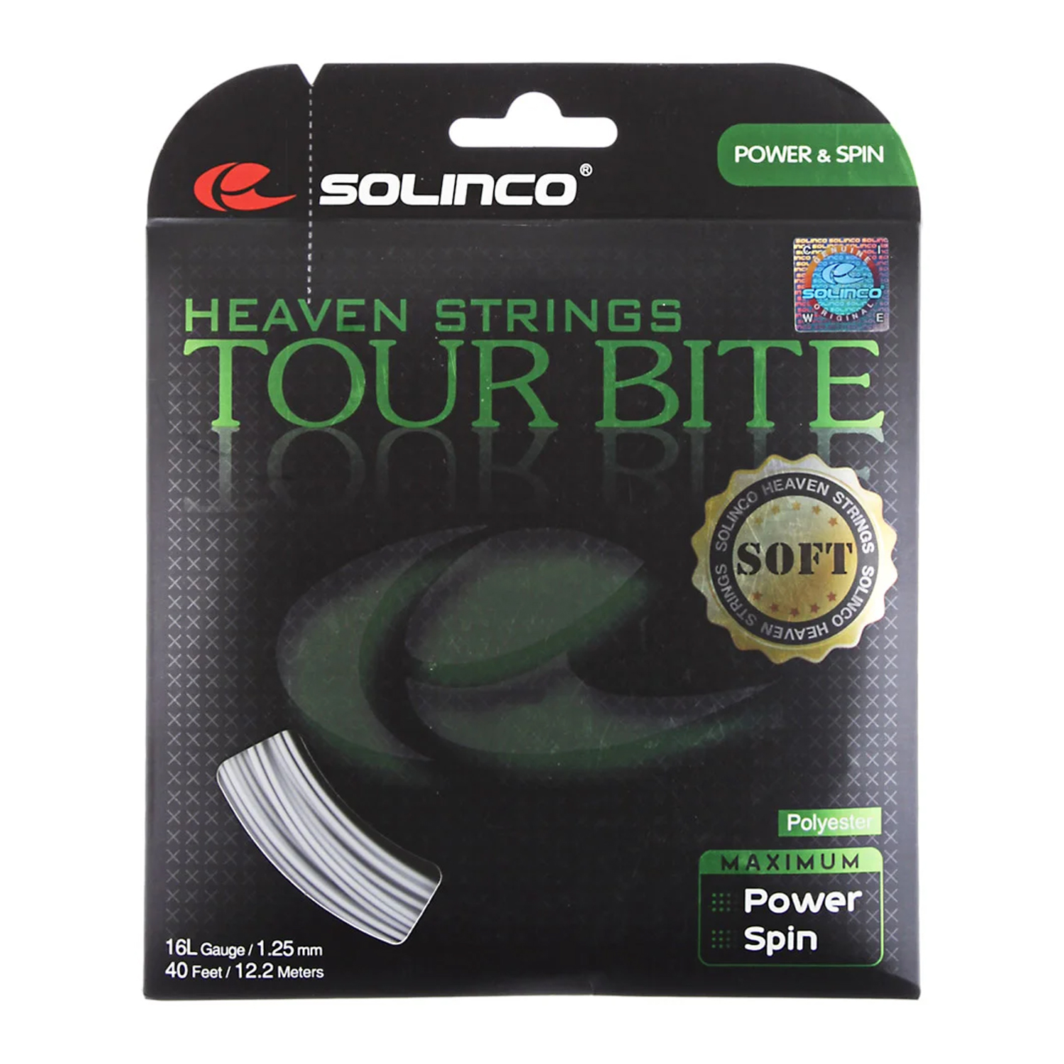 Solinco Tour Bite Soft String Tennis String - 16L Gauge (12m, 1.25mm)