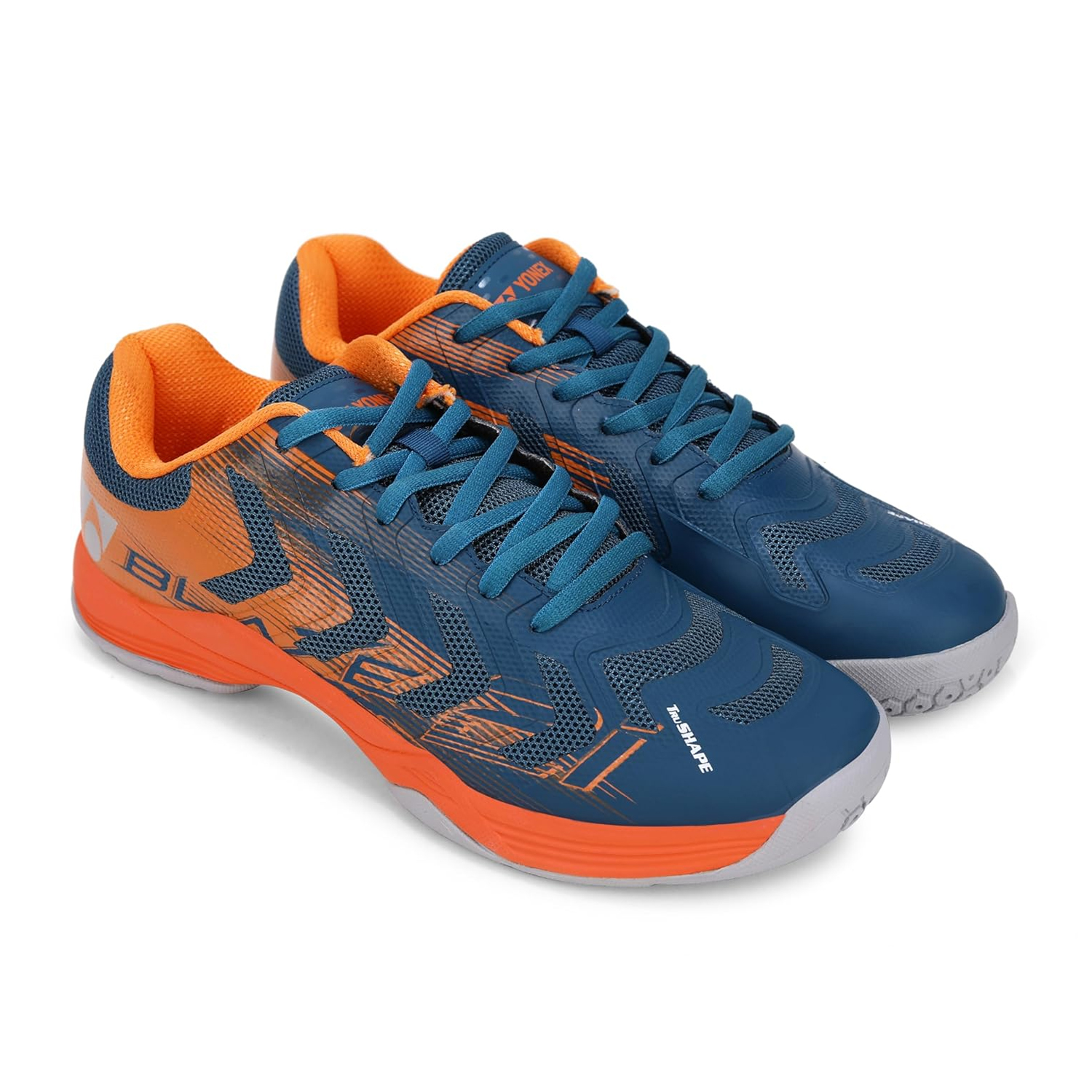 Yonex Blaze 2i Badminton Shoes (Midnight Turquoise/Oxy Fire)