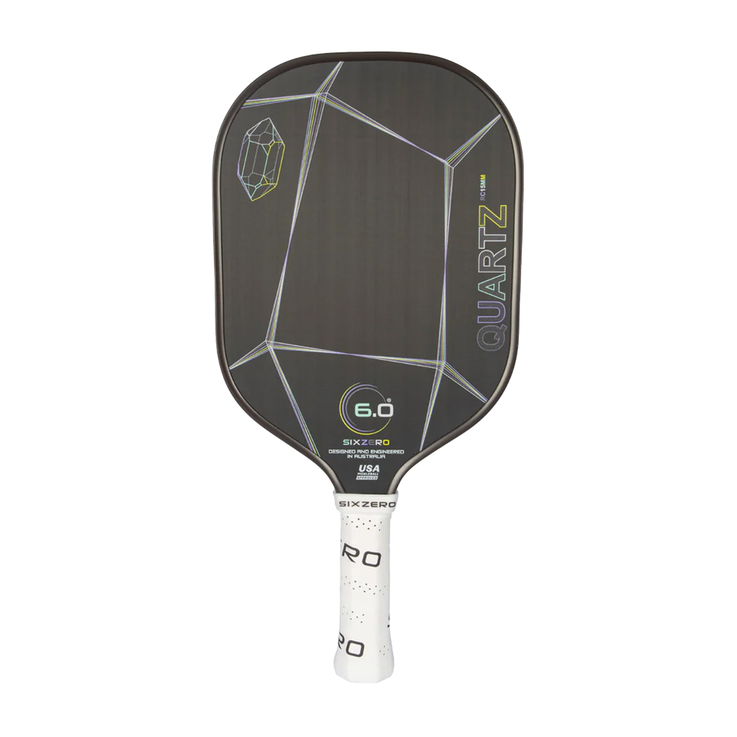 Six Zero Quartz Pickleball Paddle (15mm) - Smoky