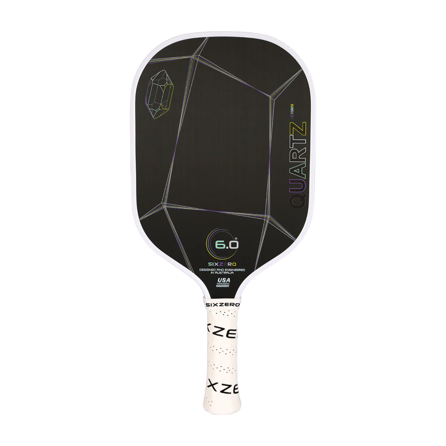 Six Zero Quartz Pickleball Paddle (15mm) - White