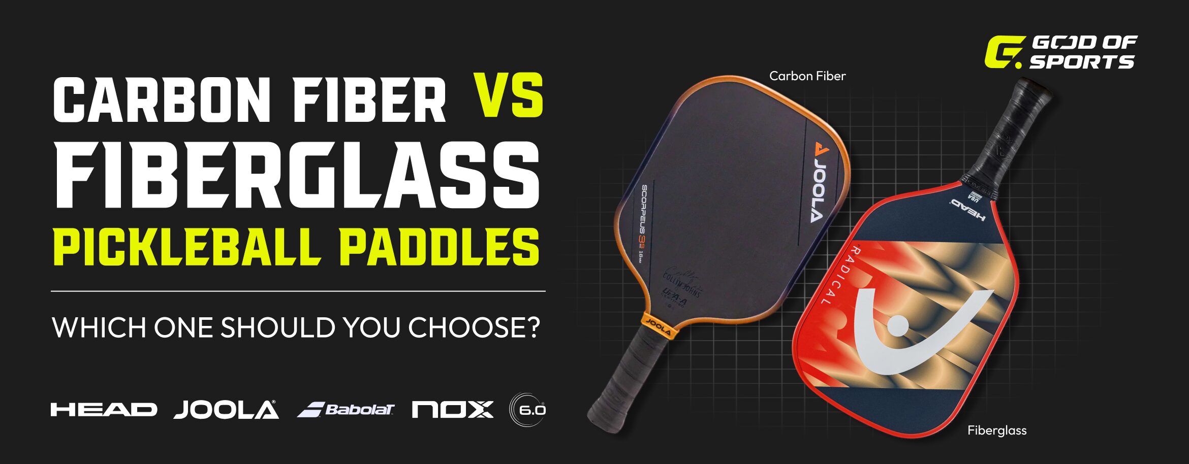 Carbon Fiber vs Fiberglass Pickleball Paddles: Which is better?