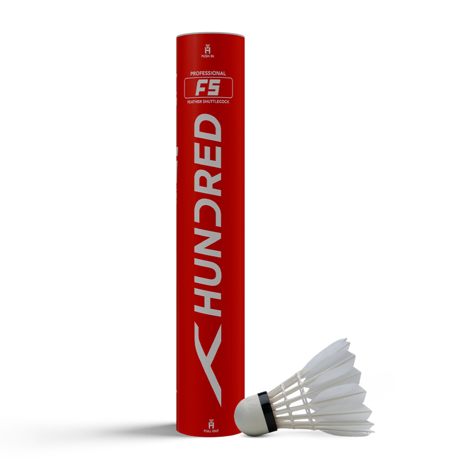 Hundred F5 Feather Badminton Shuttlecock