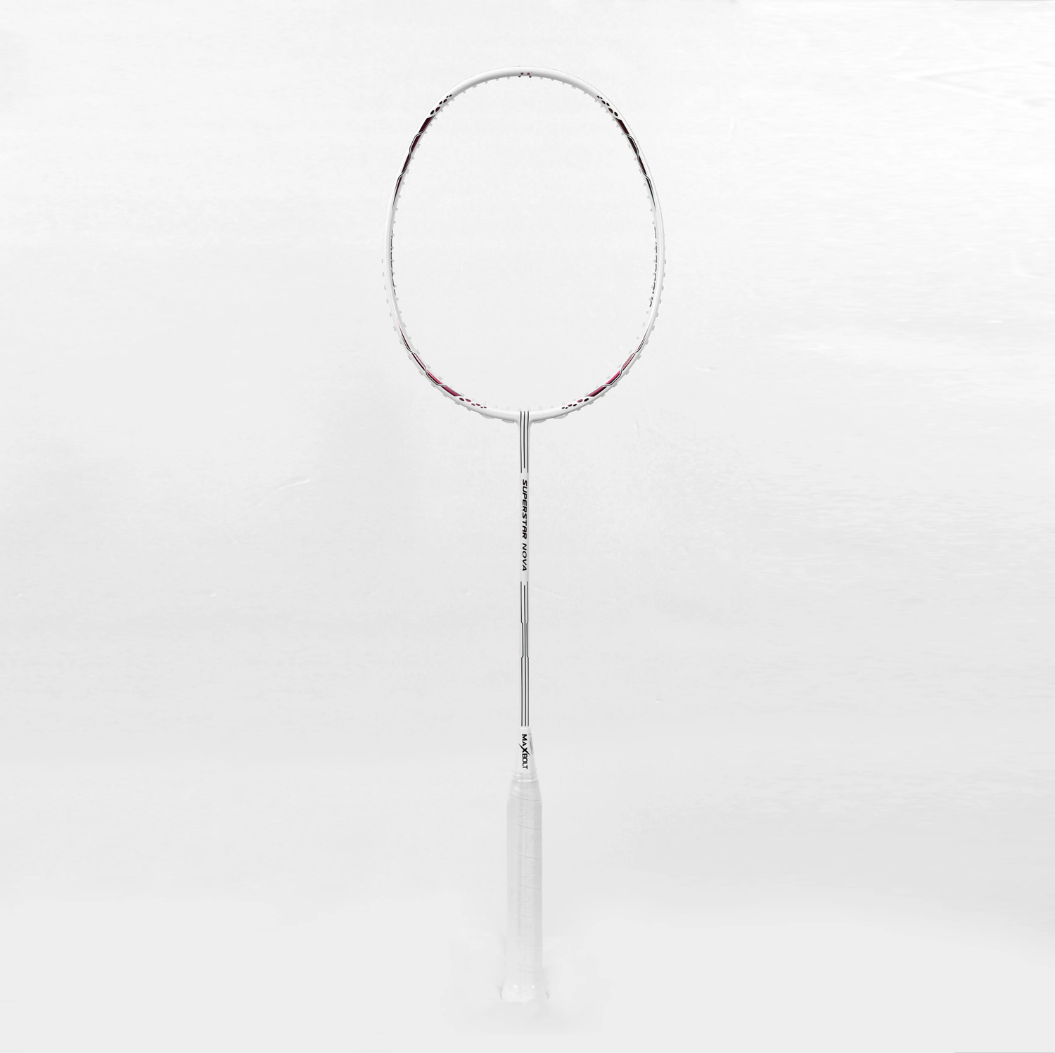 Maxbolt Superstar Nova Badminton Racket (White/Red)