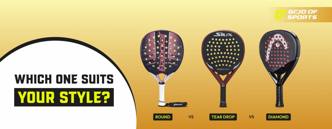 Round vs Teardrop vs Diamond: Which racquet suits your style?