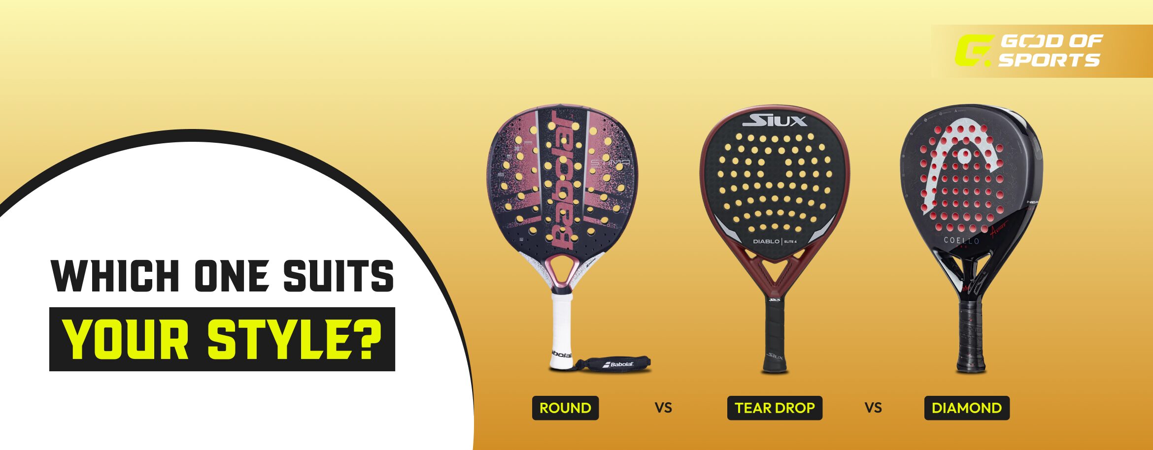Round vs Teardrop vs Diamond: Which racquet suits your style?