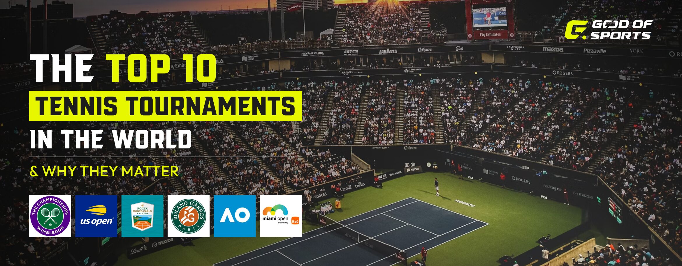 The Top 10 Tennis tournaments in the world