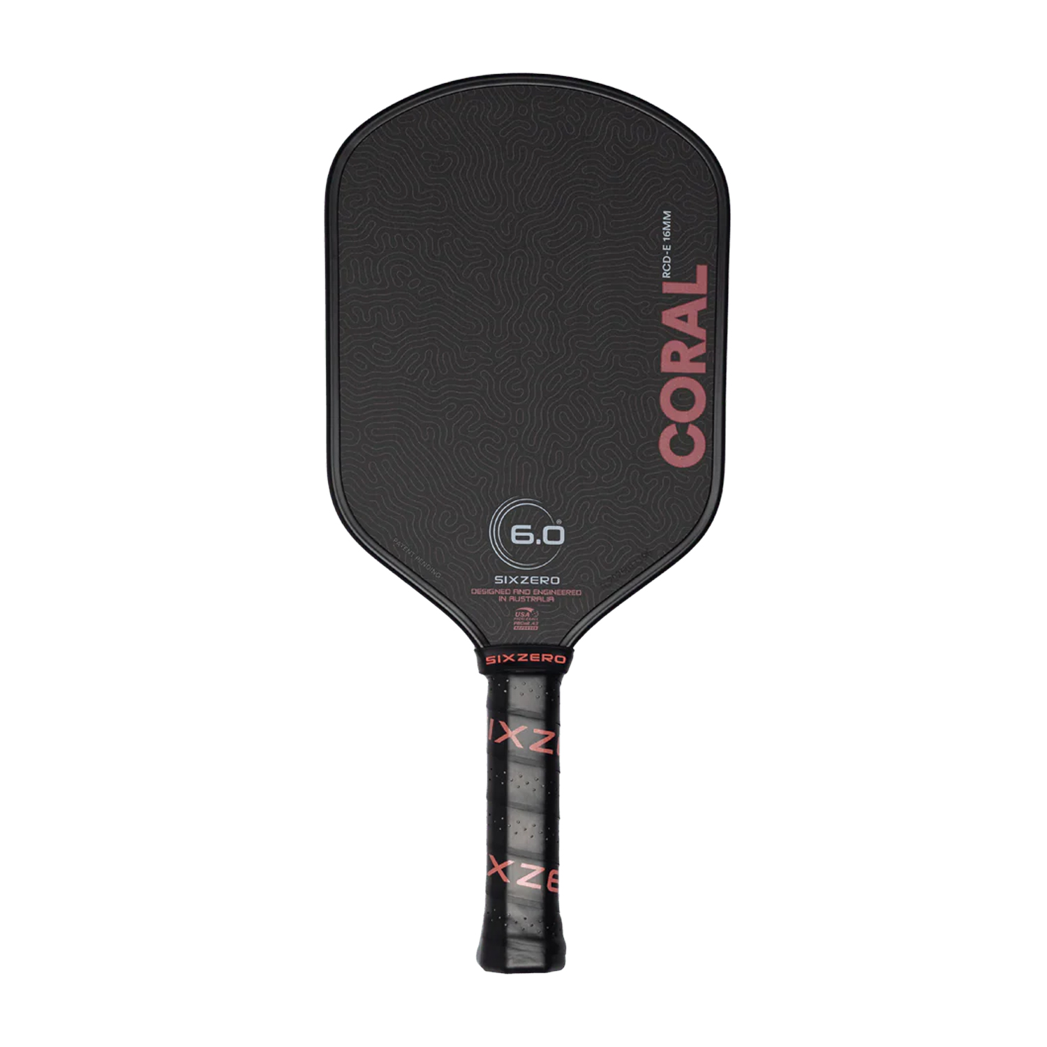 Six Zero Coral Pickleball Paddle (Black)